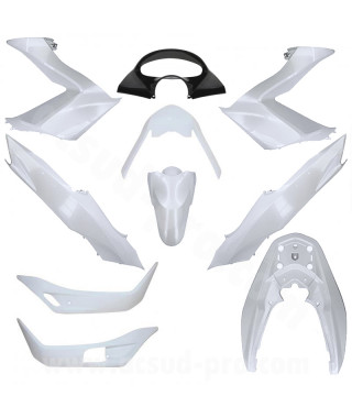 KIT CARROSSERIE ADAPT. HONDA PCX 125CC  2014-2016 (10 PIECES) BLANC