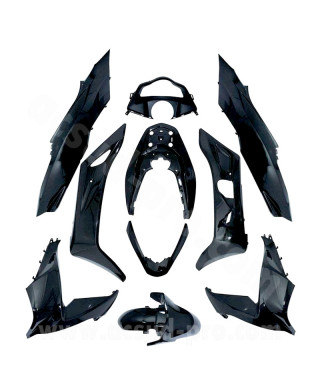 KIT CARROSSERIE ADAPT. HONDA PCX 125CC 2014-2016  NOIR BRILLANT (10 PIECES)