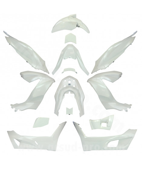 KIT CARROSSERIE ADAPT. HONDA PCX 125CC 2021-2023  (14 PIECES) BLANC PERLE
