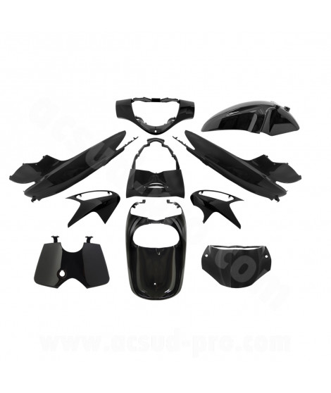 KIT CARROSSERIE ADAPT. HONDA SH125 / 150CC 2005-2008 NOIR (10 PIECES)