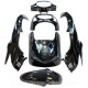 KIT CARROSSERIE ADAPT. HONDA SH125cc 2001-2003 (6 PIECES) NOIR BRILLANT