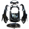 KIT CARROSSERIE ADAPT. HONDA SH125cc 2001-2003 (6 PIECES) NOIR BRILLANT