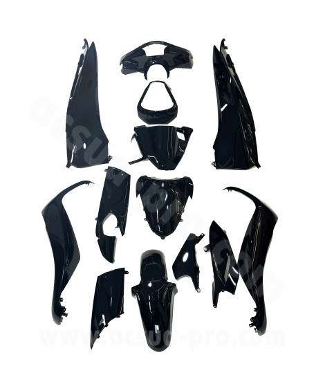 KIT CARROSSERIE ADAPT. HONDA SH125I / 150CC START AND STOP 2013-2016 NOIR (13 PIECES)