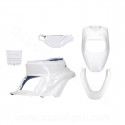 KIT CARROSSERIE ADAPT. MBK 50 BOOSTER 1999-2003 / YAMAHA 50 BWS 1999-2003 BLANC (5 PIECES)