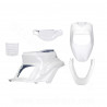 KIT CARROSSERIE ADAPT. MBK 50 BOOSTER 1999-2003 / YAMAHA 50 BWS 1999-2003 BLANC (5 PIECES)