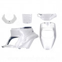 KIT CARROSSERIE ADAPT. MBK 50 BOOSTER 1999-2003 / YAMAHA 50 BWS 1999-2003  BLANC METAL (5 PIECES)