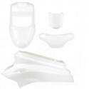 KIT CARROSSERIE ADAPT. MBK 50 BOOSTER 2004 / YAMAHA 50 BWS 2004 TYPE ORIGINE BLANC (4 PIECES)