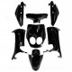KIT CARROSSERIE ADAPT. MBK 50 OVETTO 2008-2010 /  YAMAHA 50 NEOS 2008-2010  NOIR BRILLANT (7 PIECES)