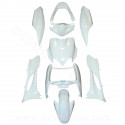 KIT CARROSSERIE ADAPT. MBK MACH G / YAMAHA JOG BLANC (9 PIECES)