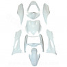 KIT CARROSSERIE ADAPT. MBK MACH G / YAMAHA JOG BLANC (9 PIECES)