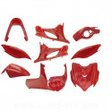 KIT CARROSSERIE ADAPT. MBK MACH G / YAMAHA JOG RR ROUGE (9 PIECES)