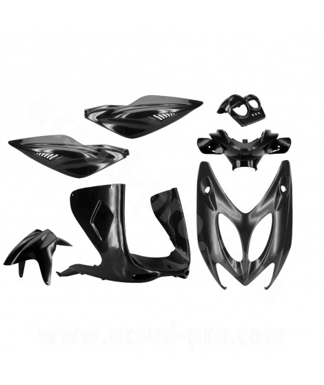 KIT CARROSSERIE ADAPT. MBK NITRO / YAMAHA AEROX A PEINDRE 1997-2012 (7 PIECES)