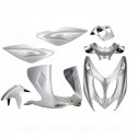KIT CARROSSERIE ADAPT. MBK NITRO / YAMAHA AEROX GRIS METAL 1997-2012 (7 PIECES)