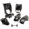 KIT CARROSSERIE ADAPT. MBK OVETTO 2002-2007  / YAMAHA NEOS 2002-2007 NOIR 2T (7 PIECES)