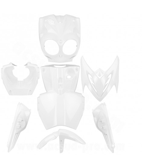 KIT CARROSSERIE ADAPT. MBK STUNT / YAMAHA SLIDER TYPE ORIGINE (à partir de) 2004 (7 PIECES)