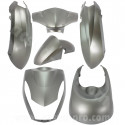 KIT CARROSSERIE ADAPT. PEUGEOT KISBEE 2T ET 4T GRIS MAT 2010-2017 (6 PIECES)