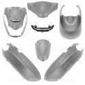 KIT CARROSSERIE ADAPT. PEUGEOT KISBEE 2T ET 4T GRIS MAT 2010-2022 (6 PIECES)