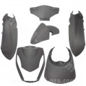 KIT CARROSSERIE ADAPT. PEUGEOT KISBEE 2T ET 4T NOIR MAT 2010-2017 (6 PIECES)