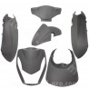 KIT CARROSSERIE ADAPT. PEUGEOT KISBEE 2T ET 4T NOIR MAT 2010-2017 (6 PIECES)