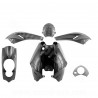 KIT CARROSSERIE ADAPT. PEUGEOT LUDIX IMITATION CARBONE (SAUF BLASTER) (5 PIECES)