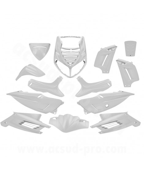 KIT CARROSSERIE ADAPT. PEUGEOT SPEEDFIGHT 2 BLANC (13 PIECES)