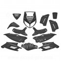 KIT CARROSSERIE ADAPT. PEUGEOT SPEEDFIGHT 2 NOIR METAL (13 PIECES)