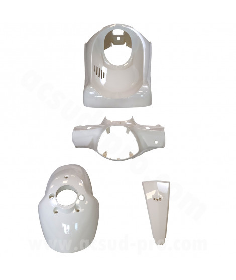 KIT CARROSSERIE ADAPT. PIAGGIO LIBERTY 50 / 125 / 150 / 200cc 2004-2014 (4 PIECES) BLANC