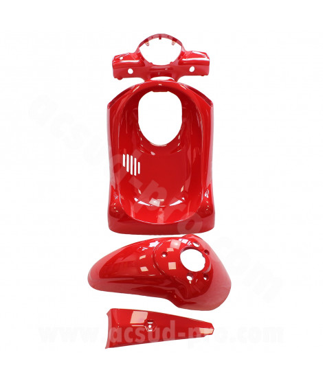 KIT CARROSSERIE ADAPT. PIAGGIO LIBERTY 50 / 125 / 150 / 200cc 2004-2014 (4 PIECES) ROUGE