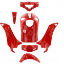 KIT CARROSSERIE ADAPT. PIAGGIO LIBERTY 50 / 125 / 150 / 200cc 2004-2014 (7 PIECES) ROUGE