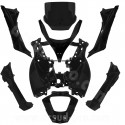 KIT CARROSSERIE ADAPT. PIAGGIO MP3 125 / 250 / 300 / 400 / 500cc 2008-2013 NOIR MAT (8 PIECES)
