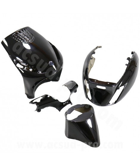 KIT CARROSSERIE ADAPT. PIAGGIO ZIP 50 2000  NOIR (4 PIECES)