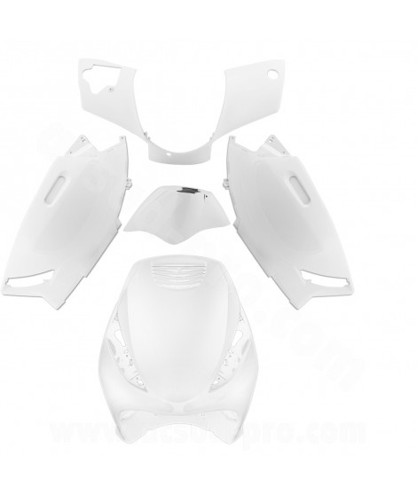 KIT CARROSSERIE ADAPT. PIAGGIO ZIP 50 2T 2000 BLANC AC (5 PIECES)