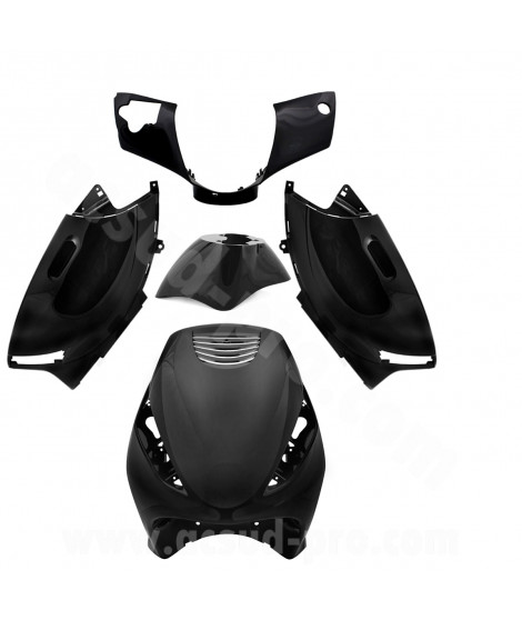 KIT CARROSSERIE ADAPT. PIAGGIO ZIP 50 2T 2000 NOIR AIR (5 PIECES)