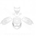 KIT CARROSSERIE ADAPT. PIAGGIO ZIP SP2 50 2T LC / 4T LIQUIDE BLANC (6 PIECES)