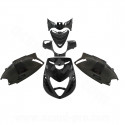 KIT CARROSSERIE ADAPT. PIAGGIO ZIP SP2 50 2T LC AIR / 4T LIQUIDE  NOIR METAL (6 PIECES)