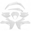KIT CARROSSERIE ADAPT. RIEJU 50 MRT 2009. MRT ENDURO 2009. MRT PRO 2009. MRT SM 2009 125 MARATHON -2022 (7 PIECES) BLANC