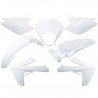 KIT CARROSSERIE  ADAPT. RIEJU 50 MRT 2009. MRT ENDURO 2009. MRT PRO 2009. MRT SM 2009 125 MARATHON -2022  (7 PIECES) BLANC