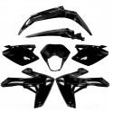 KIT CARROSSERIE ADAPT. RIEJU 50 MRT 2009. MRT ENDURO 2009. MRT PRO 2009. MRT SM 2009 125 MARATHON -2022  (7 PIECES) NOIR