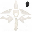 KIT CARROSSERIE  ADAPT. RIEJU 50 MRT 2022. MRT ENDURO 2022. MRT PRO 2022. MRT SM 2022 (8 PIECES) BLANC