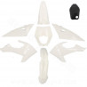 KIT CARROSSERIE  ADAPT. RIEJU 50 MRT 2022. MRT ENDURO 2022. MRT PRO 2022. MRT SM 2022 (8 PIECES) BLANC