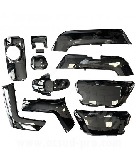 KIT CARROSSERIE ADAPT. SCOOTER NIU-N1 / NQI -SPORT / NQI-GT / NQI-GTS  NOIR BRILLANT  (10 PIECES)