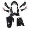 KIT CARROSSERIE ADAPT. SYM  SYMPHONY SR50-125CC 2010-2018  NOIR BRILLANT  (8 PCS )