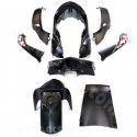 KIT CARROSSERIE ADAPT. SYM SYMPHONY SR50-125CC 2010-2018 NOIR MAT (8 PCS )