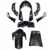 KIT CARROSSERIE ADAPT. SYM SYMPHONY SR50-125CC 2010-2018 NOIR MAT (8 PCS )