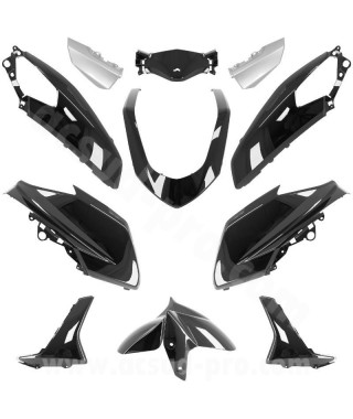 KIT CARROSSERIE ADAPT. YAMAHA NMAX 125CC 2015-2020 NOIR BRILLANT (11 PIECES)