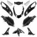 KIT CARROSSERIE ADAPT. YAMAHA NMAX 125CC 2015-2020 NOIR BRILLANT (11 PIECES)