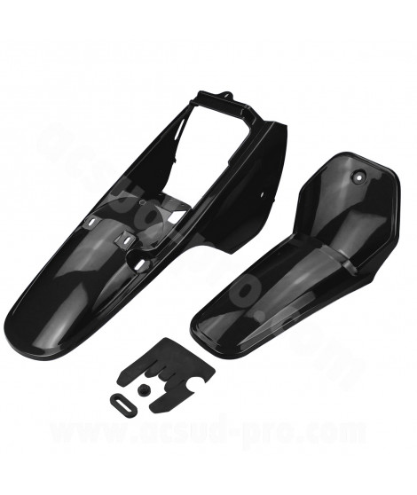 KIT CARROSSERIE ADAPT. YAMAHA PW 80 NOIR (2 PIECES)
