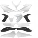 KIT CARROSSERIE ADAPT. YAMAHA TMAX 500 2008-2011 WHITE COMPETITION   (13 PIECES)