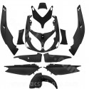 KIT CARROSSERIE ADAPT. YAMAHA TMAX 500cc 2001-2007 NOIR MAT (12 PIECES) TYPE ORIGINE