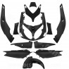 KIT CARROSSERIE ADAPT. YAMAHA TMAX 500cc 2001-2007 NOIR MAT (12 PIECES) TYPE ORIGINE